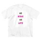 食いしん坊やのNO OISHI NO LIFE ビッグシルエットTシャツ