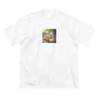 Flower Twinkleのクルマ ビッグシルエットTシャツ