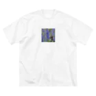 capcat1919のラベンダー猫 Big T-Shirt