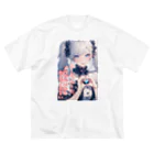 Cyber XXXの頂き女子　千円でいいから恵んでください　限定発売 ビッグシルエットTシャツ