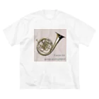 TOMATO913のFavorite wind instrument ～Horn～ ビッグシルエットTシャツ