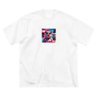 mimimiminononoの陽気なKOBUTAちゃん ビッグシルエットTシャツ