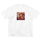 Echeveria_Masterの華やかなエケベリア ビッグシルエットTシャツ