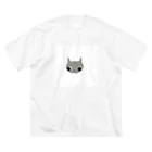 Popo Landのねこの「ね」 ビッグシルエットTシャツ