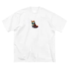 どうぶつ王国のぷくぷく柴犬 ビッグシルエットTシャツ