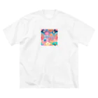 千裕アトリエ（いつもありがとう）の花火のアート Big T-Shirt