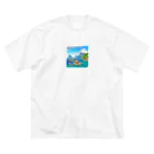 keita-sawadaのドット　ボラボラ島のオーバーウォーターバンガロー Big T-Shirt