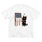 niko&PANDA shopのリーマン予想を解こうとしている猫の学者さん Big T-Shirt