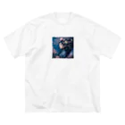 ZZRR12の「夜桜の幻想：桜の精霊」 - "Night Sakura Fantasia: Spirit of the Cherry Blossom" Big T-Shirt