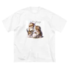 はんなり女史の毛糸玉と子猫 Big T-Shirt