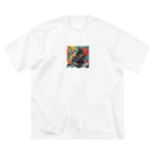 shuntanponのHIPHOP ビッグシルエットTシャツ