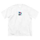 kozougamaの青空少女 ビッグシルエットTシャツ