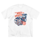 El Pinoのthe Wall of Death : Navy / Red ビッグシルエットTシャツ