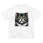 iyashi₋creatersのイケてる猫 ビッグシルエットTシャツ