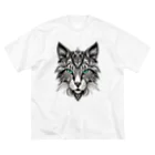 629_CAT_ARTのモノラルキャット Big T-Shirt