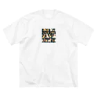 omamesan-1999のドッド絵　トイプードル ビッグシルエットTシャツ