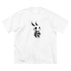 【Crazy Rabbit Nightmare】の【Crazy Rabbit Nightmare】スケルトン ビッグシルエットTシャツ