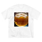 3tomo6's shopの極上ビール ビッグシルエットTシャツ