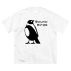 Round-BirdsのRound-Birds logo.ver ビッグシルエットTシャツ