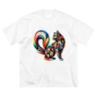 宇宙猫の宇宙猫06 ビッグシルエットTシャツ