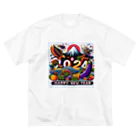 niko&PANDA shopの2024年　ハッピーニューイヤー Big T-Shirt