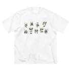 segasworksの功夫のパンダちゃん（横構図） ビッグシルエットTシャツ