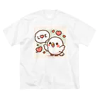 colorsの小鳥のラブちゃん ビッグシルエットTシャツ