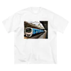 kasa212のゆうすけ2024ブルー×グレー Big T-Shirt