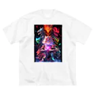 シロクマペンギンのドラゴンファイターガールwith竜の変身ヒーロー Big T-Shirt