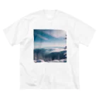 awawoの青空と山の風景 ビッグシルエットTシャツ