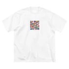 blue-tooth1976の世界国旗 ビッグシルエットTシャツ