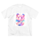 ゆめかわSHOPの（パンダ）ふわふわわたあめ動物園 Big T-Shirt