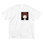 瀧さんショップのおかずちゃん似顔絵アイコン ビッグシルエットTシャツ