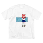 ritorururuのめんだこちゃんとみなも ビッグシルエットTシャツ