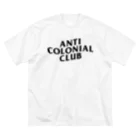 YaHabibi ShopのAnti Colonial club　パレスチナ解放のためのもの ビッグシルエットTシャツ