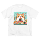 zuuu-の☆す☆し☆ね☆こ☆ ビッグシルエットTシャツ