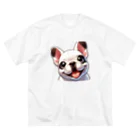 しらたまのニコニコしらちゃん ビッグシルエットTシャツ