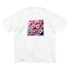 終わらない夢🌈の桜🌸 ビッグシルエットTシャツ