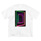 Association Against Mirroring SelfiesのAbstract_Neonsign ビッグシルエットTシャツ