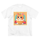 グアムドッグホテルズセレクトショップのスイーツ大好きな子猫ちゃん ビッグシルエットTシャツ