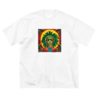 LuminaのSun and ReggaeMusic ビッグシルエットTシャツ