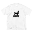 ぱろでぃ〜SHOPのLlama (ラマ)  ビッグシルエットTシャツ