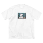 ai-open-202402のフェレット ビッグシルエットTシャツ