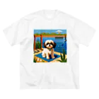 小物屋の夏色シーズー Big T-Shirt