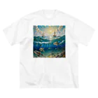 あかいはちの海の生き物 Big T-Shirt