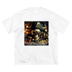 NikuQAIのShadowed Treasures: The Pirate's Legacy ビッグシルエットTシャツ