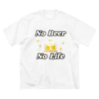 monkeyGのNO Beer　NO Life Big T-Shirt