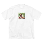 mari0909の可愛らしいシマリスのエプロン姿 Big T-Shirt