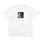 マオのふんわり猫 ビッグシルエットTシャツ