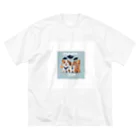 Tomo_Bluebellの2024卒業アイテム　犬 ビッグシルエットTシャツ